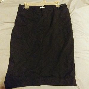 Dockers black knee length dress skirt